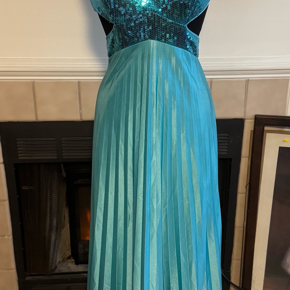 Masquerade Teal Summer Party Dress